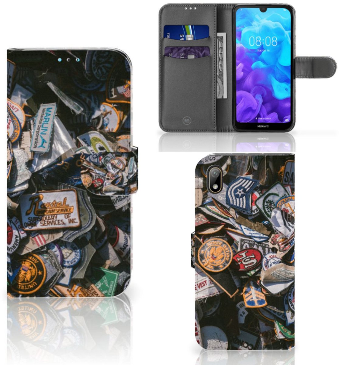 Huawei Y5 (2019) Telefoonhoesje met foto Badges