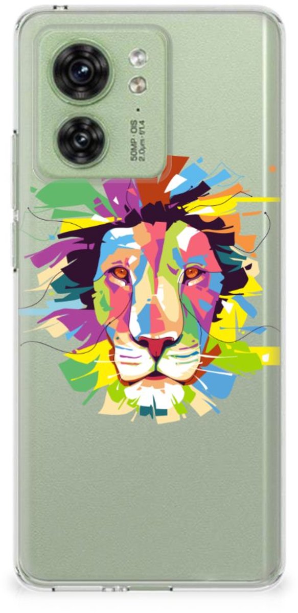 Motorola Edge 40 Telefoonhoesje met Naam Lion Color