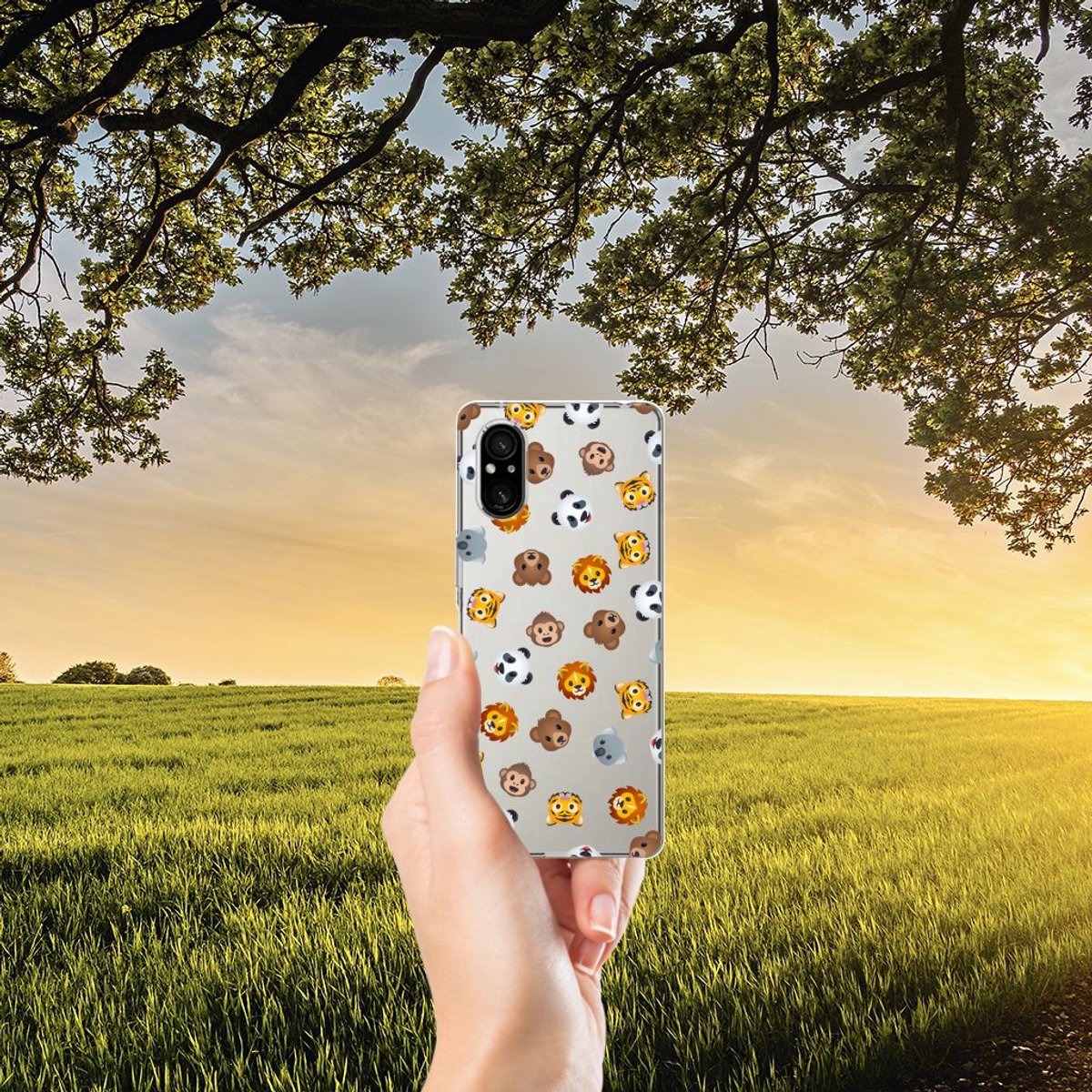 TPU bumper voor Sony Xperia 5 V Dieren Emojis