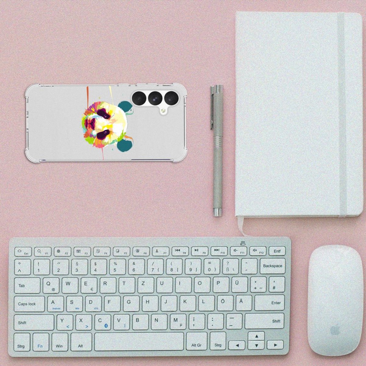 Samsung Galaxy A55 Stevig Bumper Hoesje Panda Color
