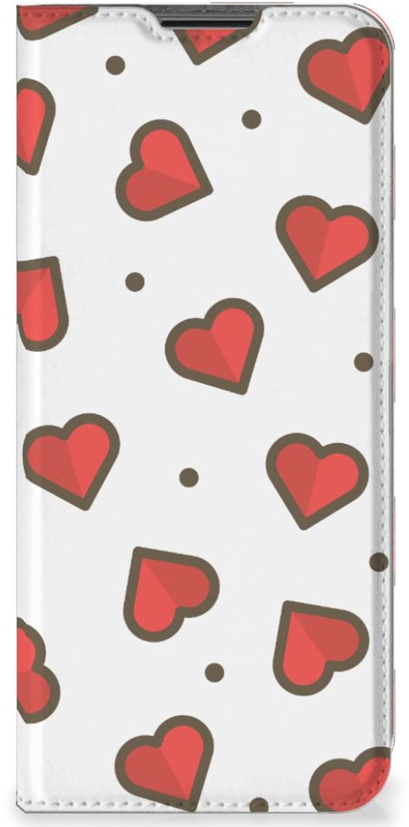 Nokia G50 Hoesje met Magneet Hearts
