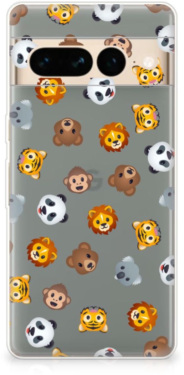 TPU bumper voor Google Pixel 7 Pro Dieren Emojis