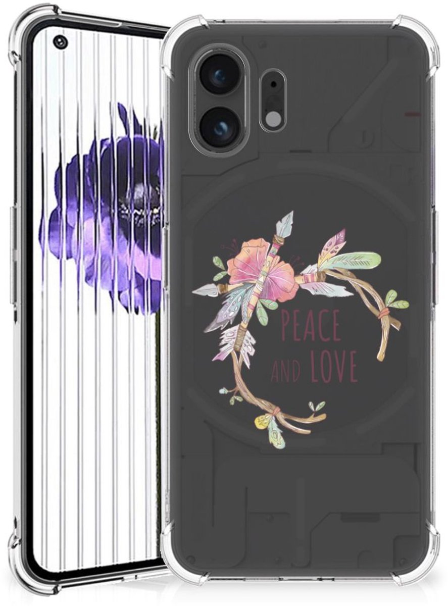 Nothing Phone (2) Stevig Bumper Hoesje Boho Text