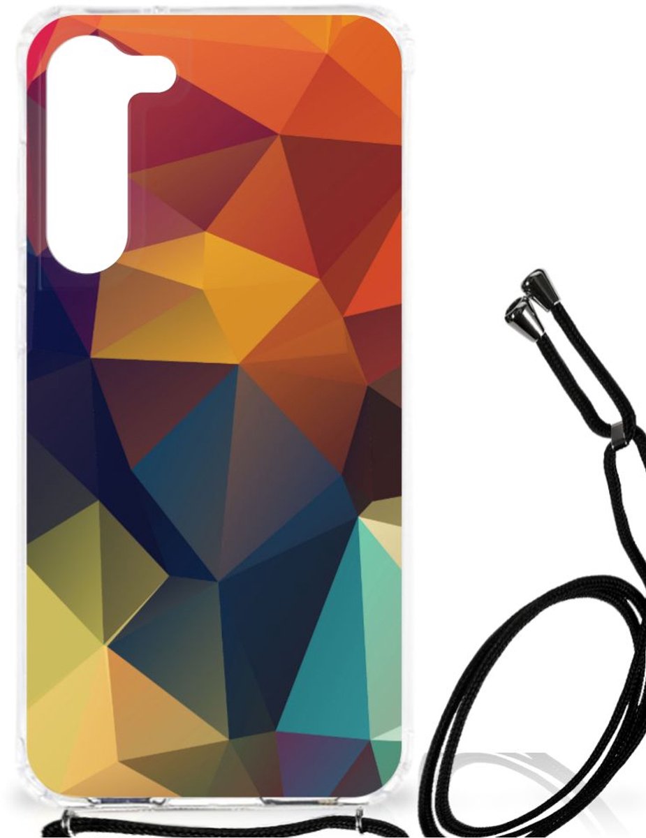 Samsung Galaxy S23 Plus Shockproof Case Polygon Color