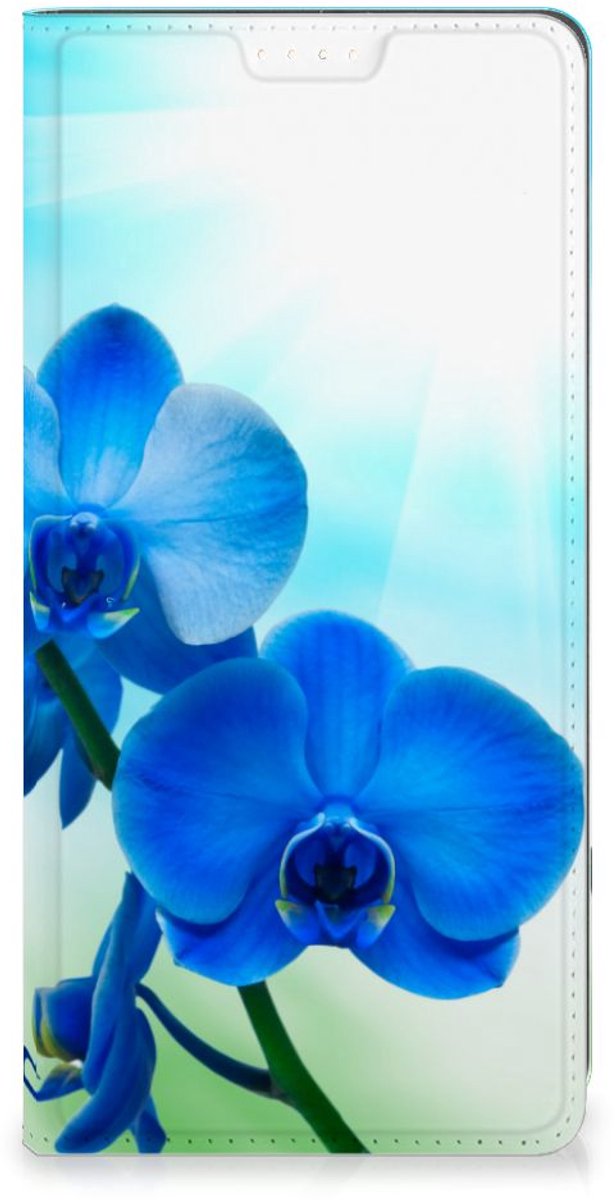 Motorola Moto G73 Smart Cover Orchidee Blauw - Cadeau voor je Moeder