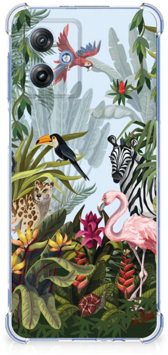 Back Cover voor Case Anti-shock voor Motorola Moto G54 Jungle