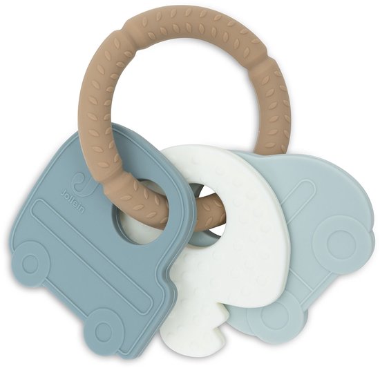 Jollein Baby Siliconen Bijtring Sleutelbos - On The Go