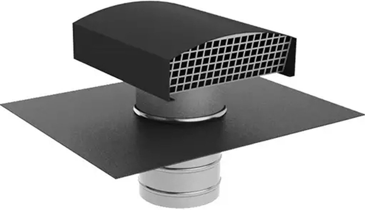 Econox CTM dakdoorvoer Ø 125mm aluminium antraciet met indekstuk