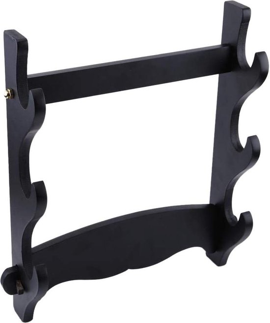 Eforlife Velvet Protect – Soporte De Pared Para Espada Con Tiras De Fieltro Para Espadas Katana Wakizashi Genji Y Samurai 4 Niveles Bushido