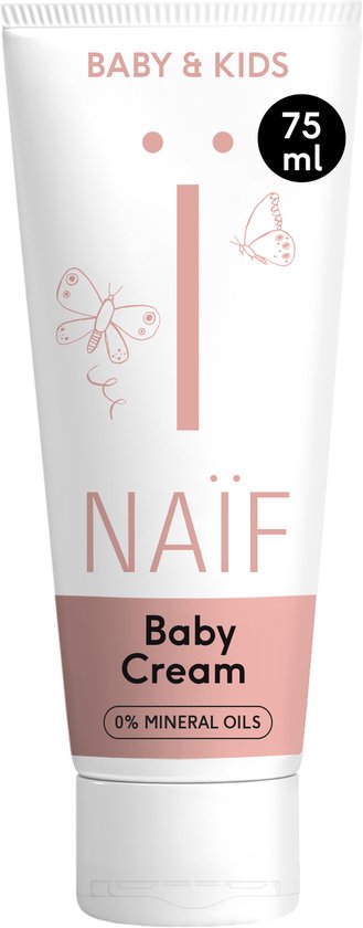 Naïf - Baby Crème - verzorgende vette crème voor droge plekken - Baby's & Kinderen - met ingrediënten van natuurlijke oorsprong - 75ml