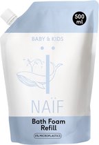 Naïf - Verzorgende Badschuim - Navulverpakking/Refill - Baby's & Kinderen - met Natuurlijke Ingrediënten - 500ml