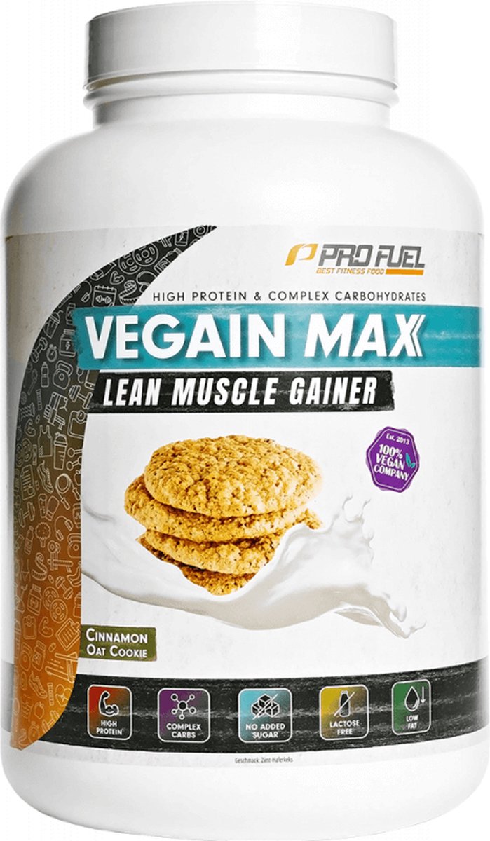 ProFuel Vegain MAX (3000g) Cinnamon Oat Cookie - Gewichtstoename - Zonder Creatine