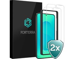 Screenprotector 2 Stuks - Geschikt voor Samsung Galaxy S25 Plus - Met Installatie Frame - Beschermglas - Gehard Glas - Tempered Glass - Screen Protector