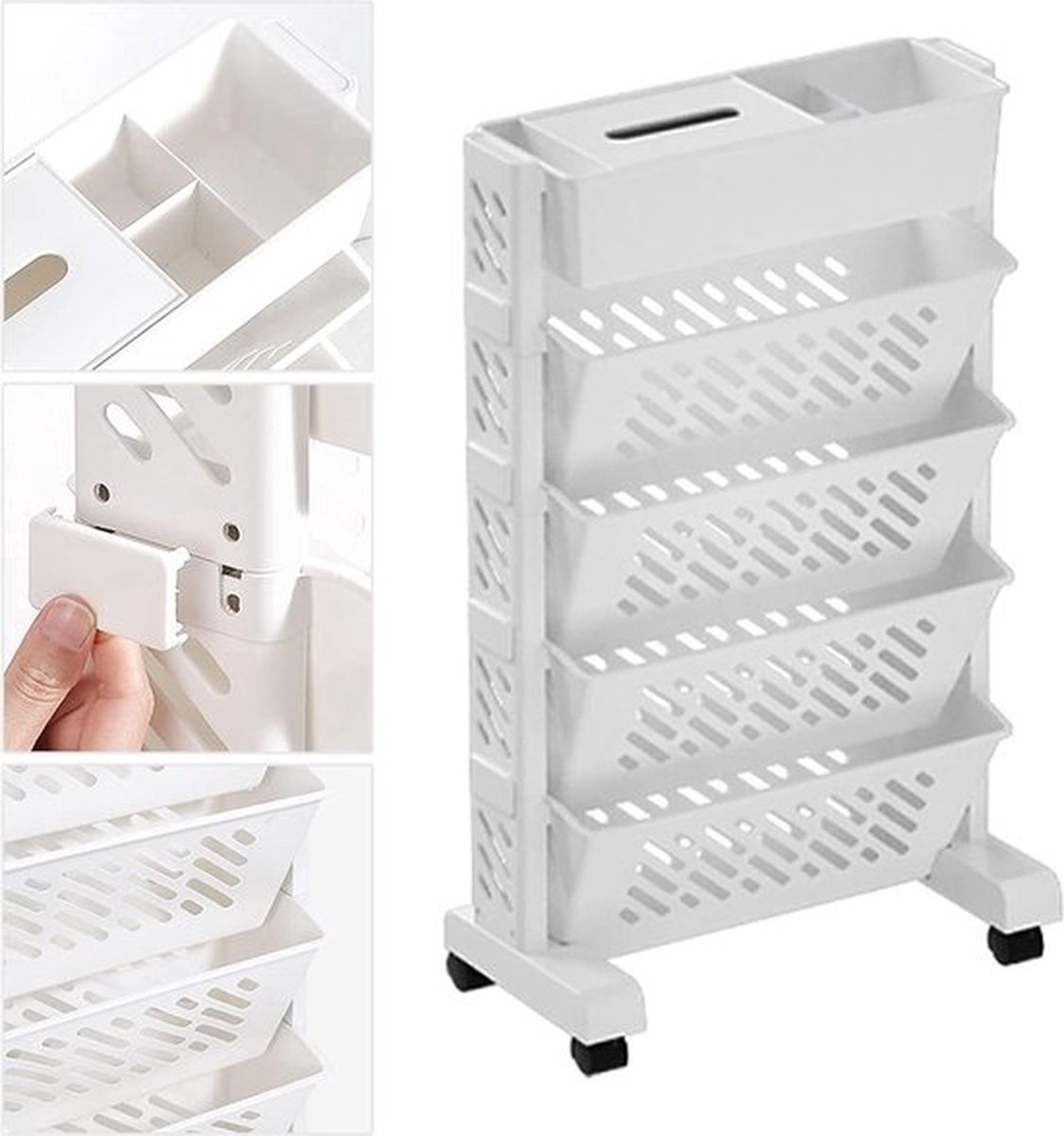 Tuinmeubelset zitgroep voor 4 personen - Stockholm - lifttafel - zitkussen - balkonmeubel - eetgroep - tuin loungeset - in hoogte verstelbare eettafel - ruimtebesparend