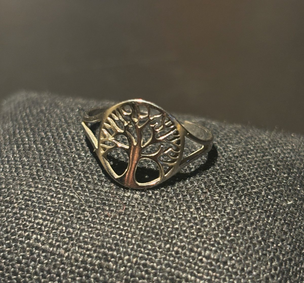 No-Fade Zilver-Stijl Vergulde 'Boom des Levens' Ring Sieraden Voor Dames En Heren