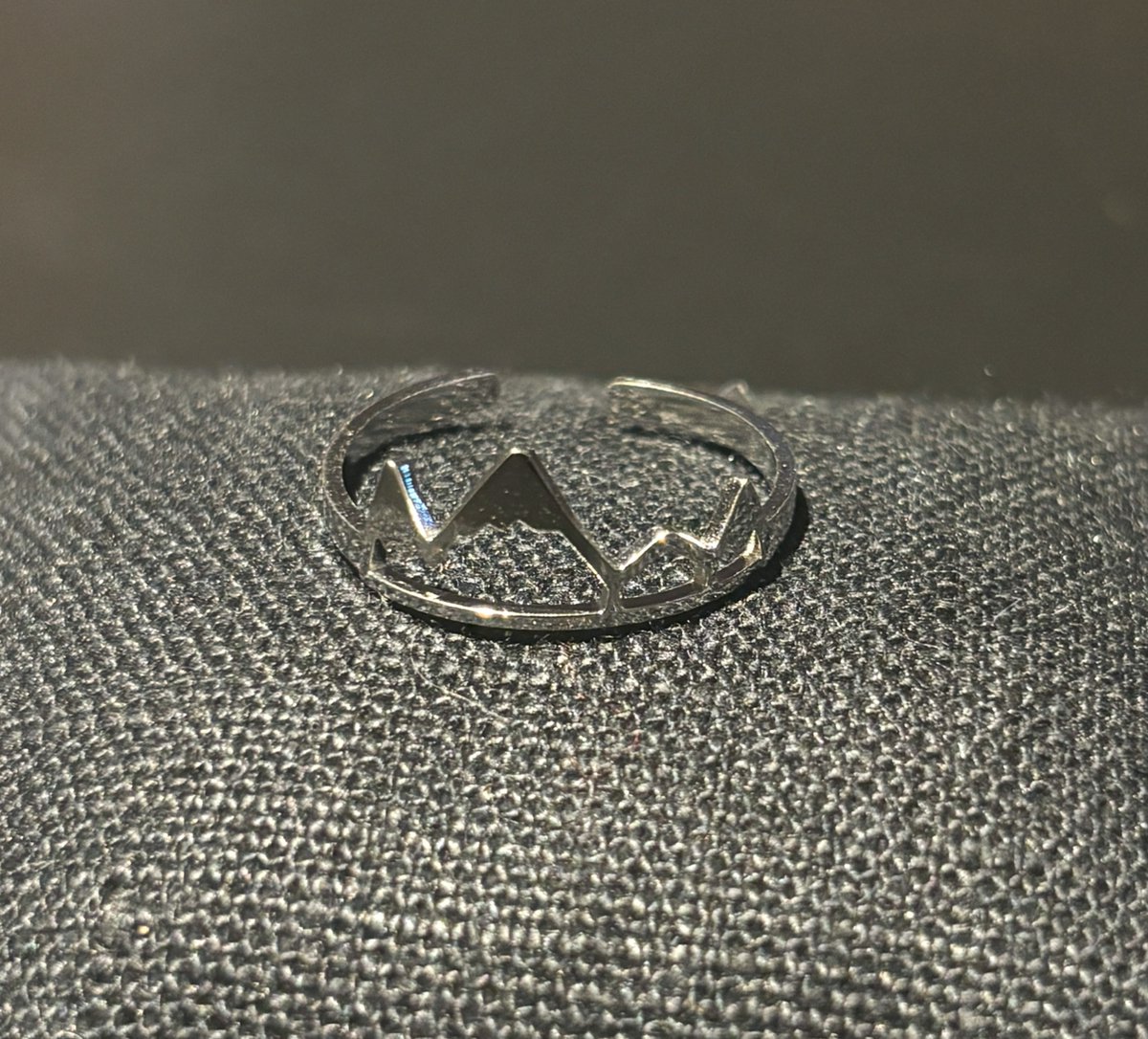 No-Fade Zilver-Stijl 'Snow Mountain' Ring Sieraden Voor Dames En Heren