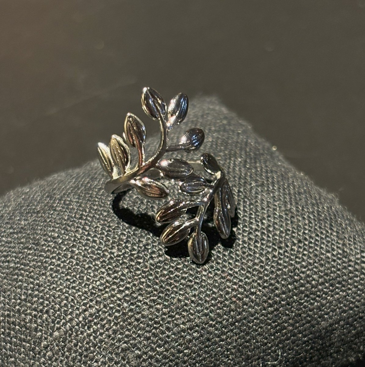 No-Fade Zilver-Stijl Rozen Tak Ring Sieraden Voor Dames En Heren