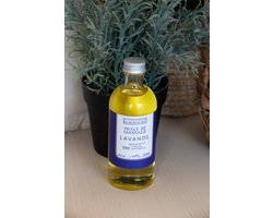 Biologische Argan olie massage olie met Lavendel olie uit Pagnol - handgemaakt in Frankrijk - 100ml