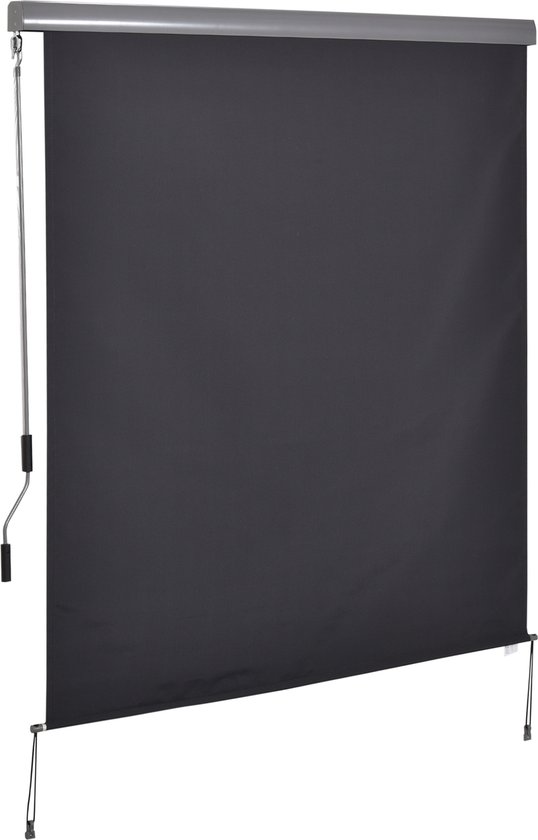 KESSER Zonnescherm Luifel Verticale Zonwering 100 X 310 Cm Klemluifel Uittrekbaar En Ondoorzichtig Zijluifel Met Handslinger Aanbieding 40508257