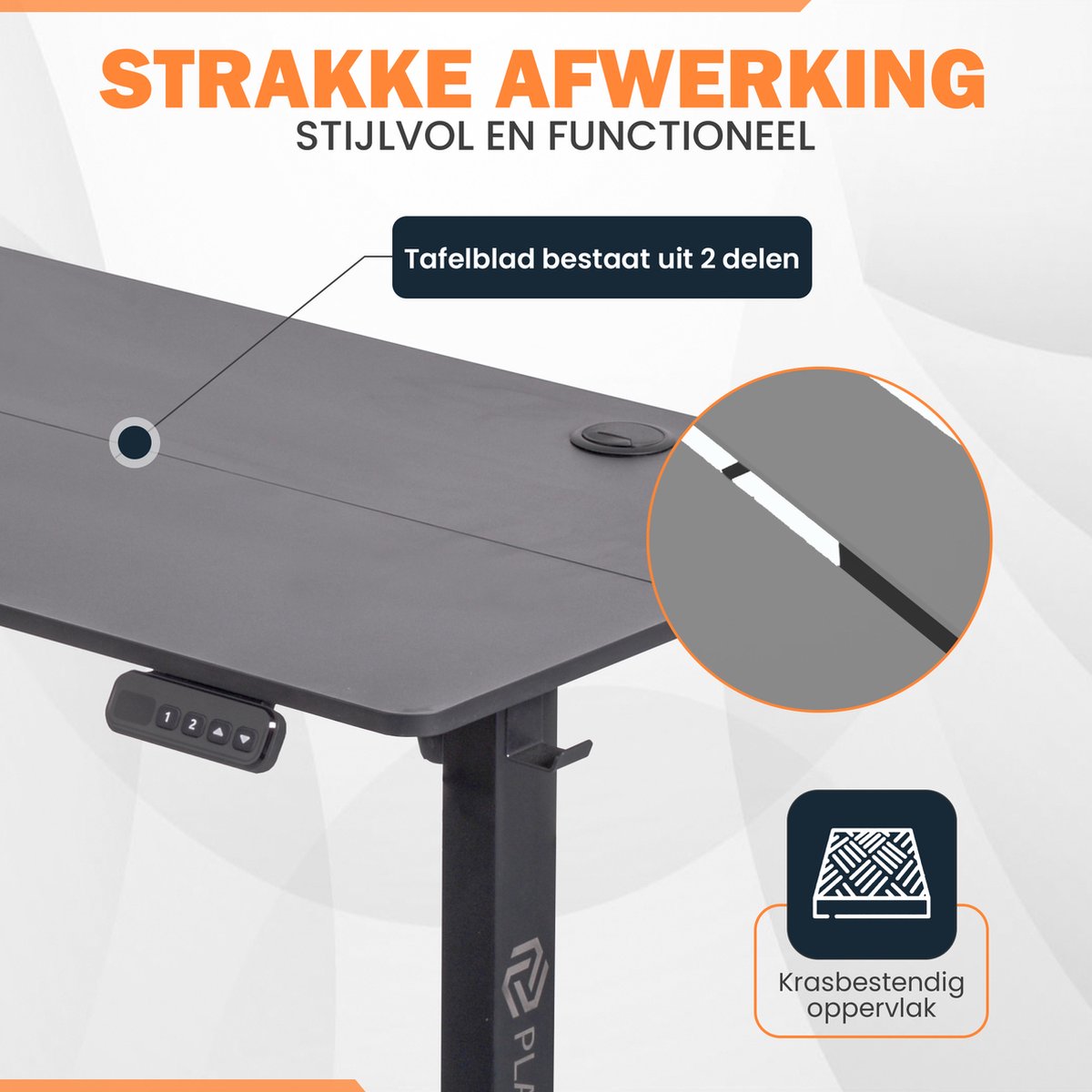 LG Elektrisch Zit-Sta Bureau 140x60cm thumbnail 4