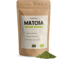 Cupplement Matcha Thee Poeder 90 Gram Biologisch - Zonder Bamboe Whisk & Klopper - Culunary - Starter set - Latte - Bezem - Japan - Powder - Tea Cupplement Matcha Thee Poeder 90 Gram Biologisch - Zonder Bamboe Whisk & Klopper - Culunary - Starter set - Latte - Bezem - Japan - Powder - Tea