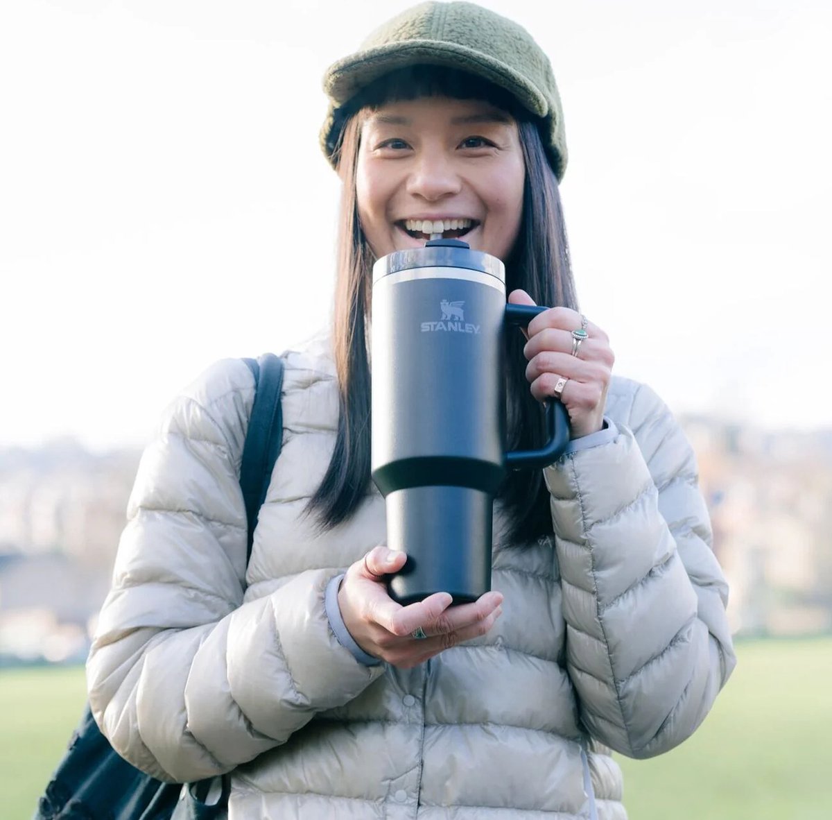 Stanley Quencher H2.0 Flowstate Tumbler - Black - 1.2L - RVS - Stanley Cup met Rietje en Handvat - Thermosbeker - Thermosfles - Beker - Drinkbeker - Drinkfles - Fles - Mug - Waterfles – foto 4