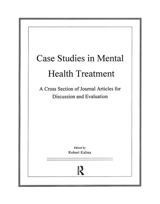 Case Studies in Mental Health Treatment - cover