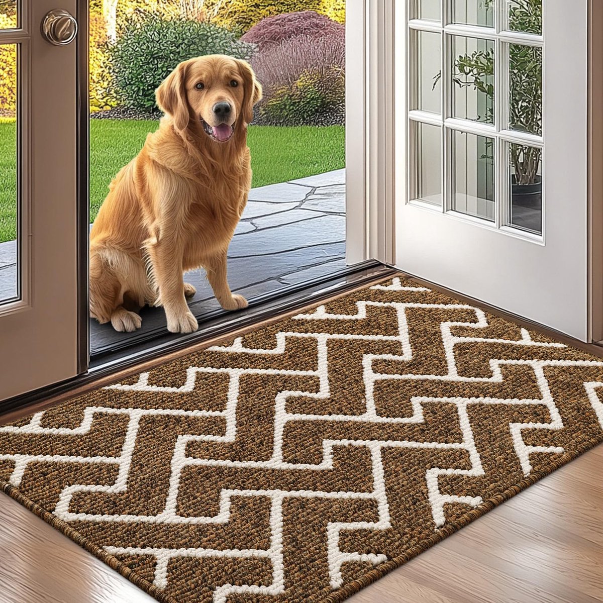 La'Moussawi ® Waterafstotende Binnenmat met Antislip en Vuilvangfunctie voor Entree en Hal
