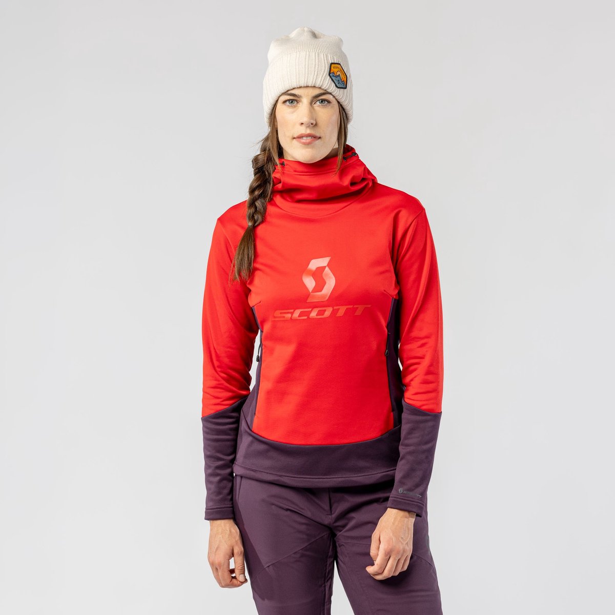 Scott Defined Mid Hoody fleece trui Rood