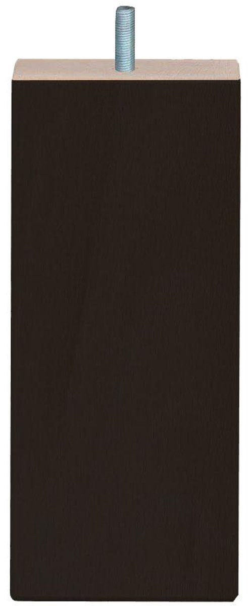 RexaPlan M8 Wengé Draaiende Houten Meubelpoten Set - 16 x 7 x 7 cm - Zwart