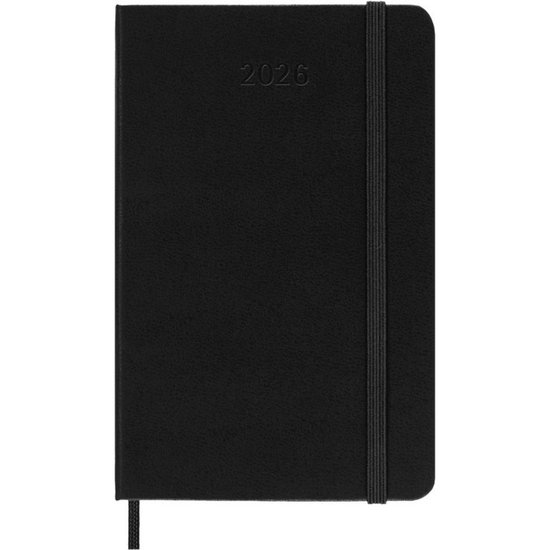 Moleskine 12 Maanden Agenda - 2026 - Wekelijks - Pocket - Harde Kaft - Zwart