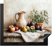 KitchenYeah® Inductie beschermer 60x52 cm - Fruit - Kruiden - Landelijk - Stilleven - Kookplaataccessoires - Afdekplaat voor kookplaat - Inductiebeschermer - Inductiemat - Inductieplaat mat - Keuken decoratie