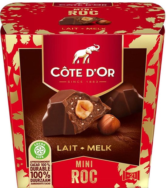 Côte d'Or Mini Roc Melk - 195g x 8 | bol