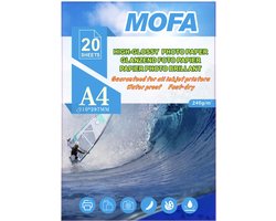 Mofa glossy glanzend fotopapier, A4, 20 sheets 240g/m2