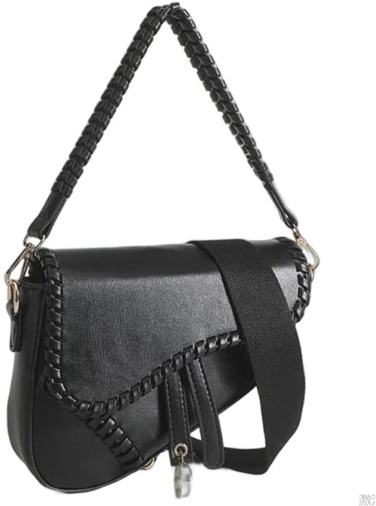 Veganistische leren hobo-tas, Slouchy-schoudertas, casual lichtgewicht portemonnee, leren hobo, cadeau voor haar, damesportemonnee, minimalistisch - België