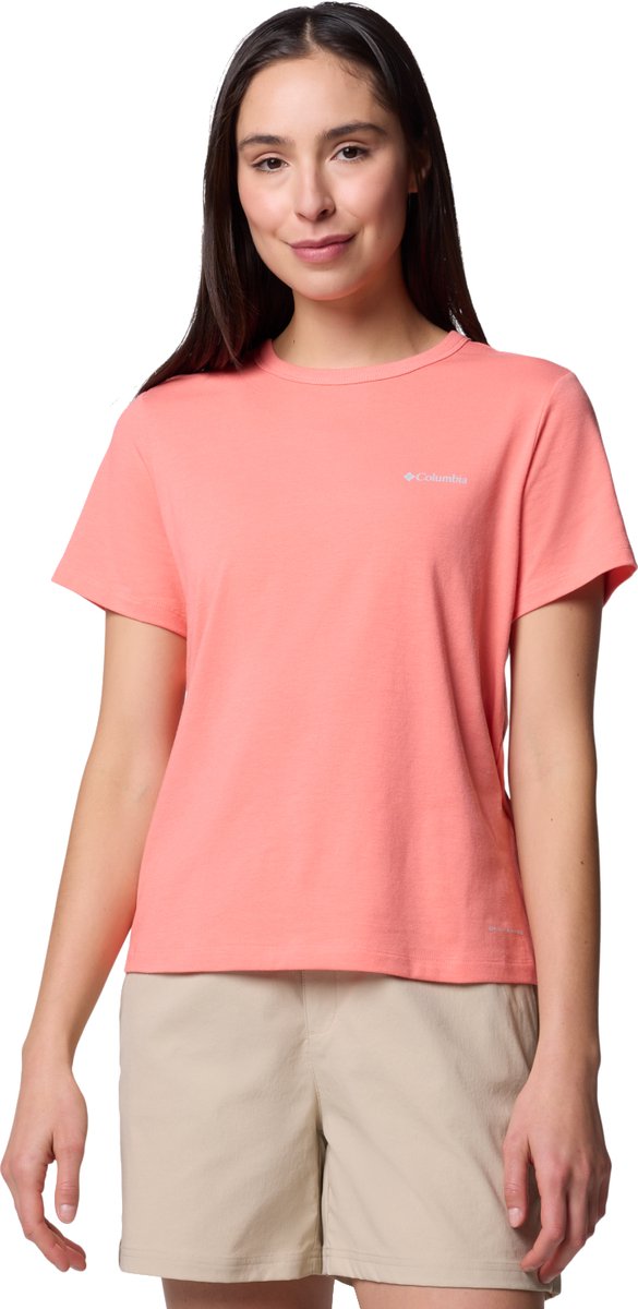 Columbia Sun Trek W SS II Tee Vrouwen T-shirt Roze