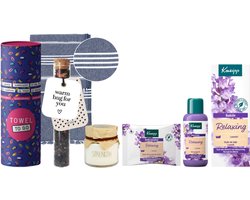 Kneipp Cadeauset Bad Relaxing met Hamamdoek, Kaars en Thee
