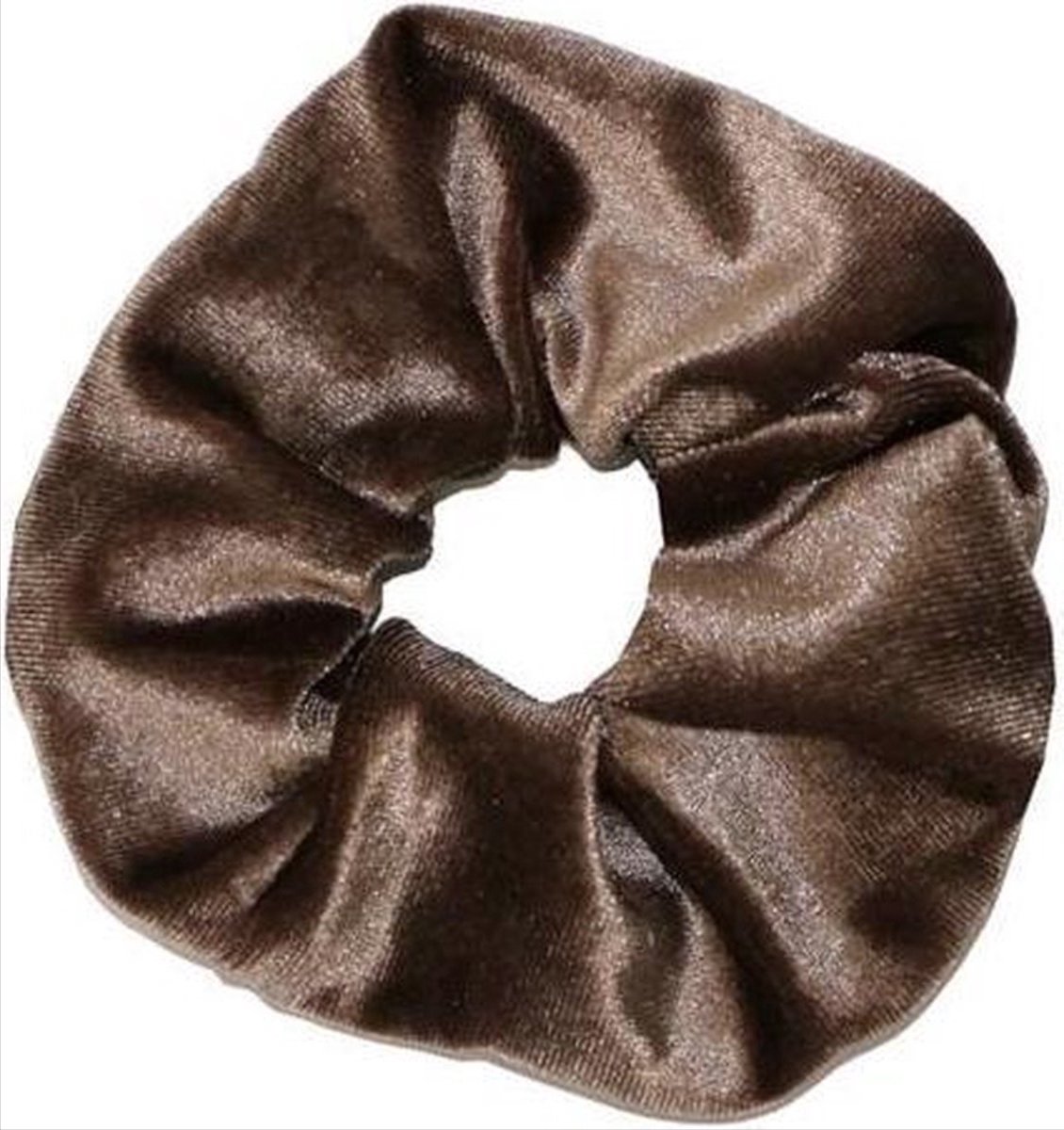 Scoby - Scrunchie - Fluwelen Scrunchie - Haarelastiek - Hair Accessory - Froesel - Elastiek - Bruin