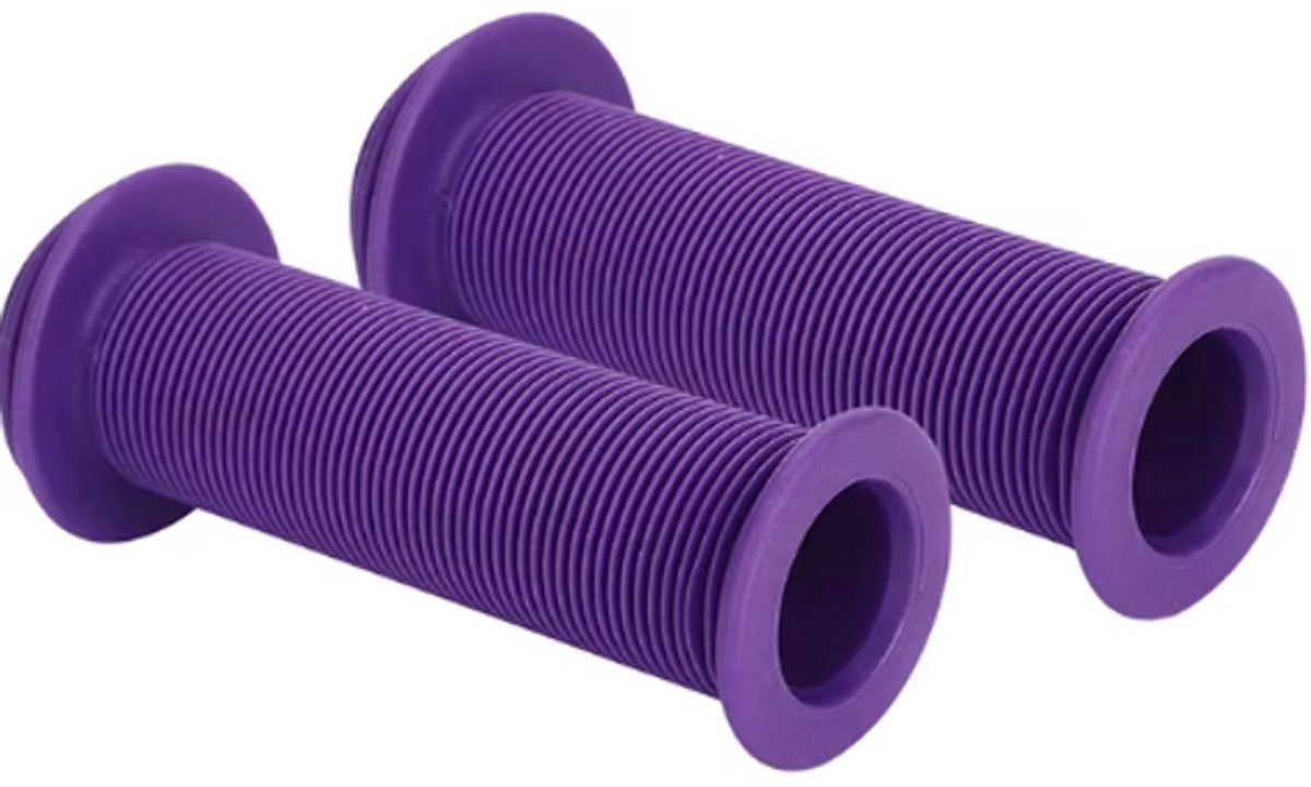Rieba® Handvatten Kinderfiets 105mm - Fiets - Step - Binnen diameter 22mm - Kinderen - Rubber - Antislip - Paars