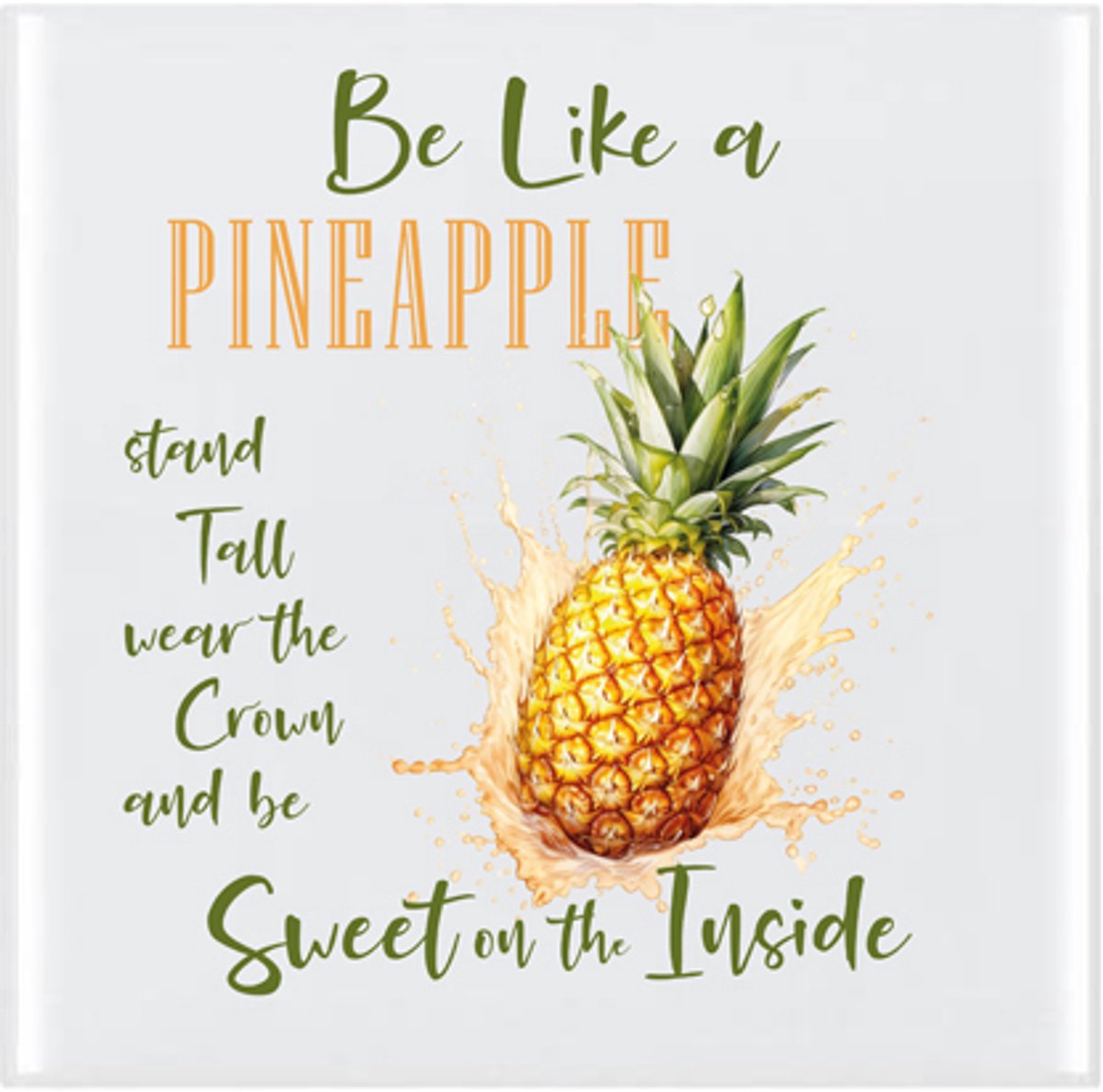 Geurfruit - Decoratie Tegeltje - Design - Ananas