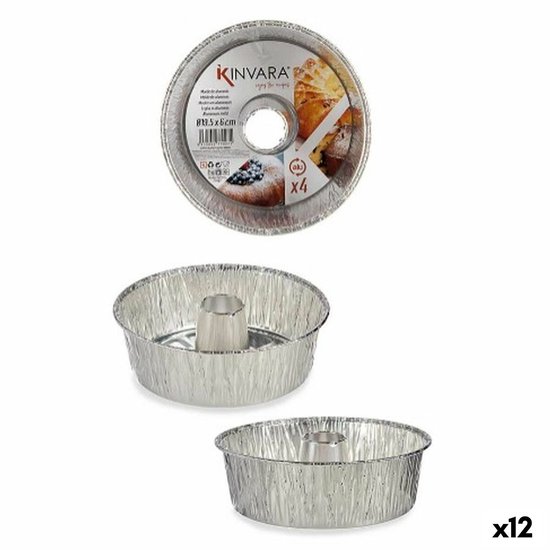 Zenker 9919450 Set of 2 Tinned Steel Cake Moulds, Rectangular Cake