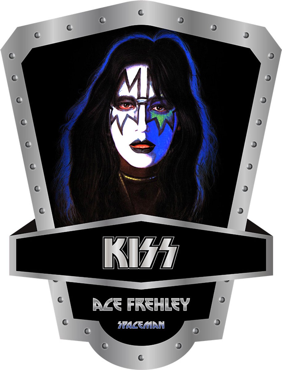 Signs-USA Signs USA - Muziek schild - hoog - Kiss - Ace Frehley - 40 x 52,5 cm Multicolor