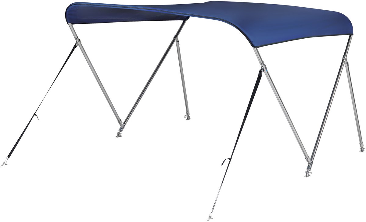 NALUX RVS Biminitop 2 bogen - Hoogte 110 cm -Breedte 130-150 cm