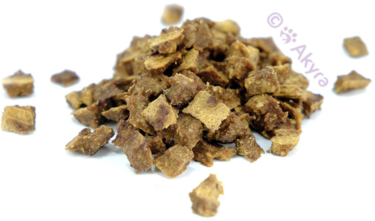 Akyra Trainers mini hapjes Lam - Natuurlijk gedroogde hondensnacks - 500 gram