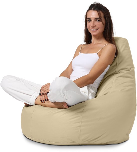 Pouf Sugarpufy Teardrop Imperméable Beige