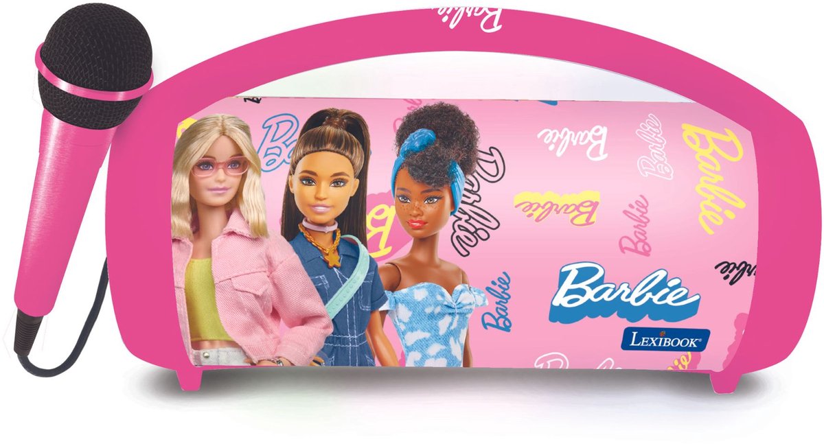 Lexibook Barbie Bluetooth Light Speaker met Microfoon - Karaoke en lichtshow