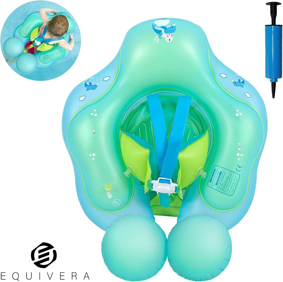 Equivera Zwemband Baby - Zwembandjes Baby - Baby Float - Zwemband Peuter