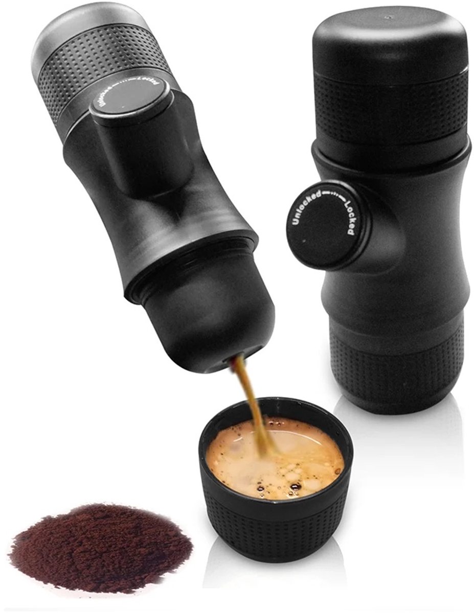 WiseGoods Premium Camping Koffiezetter - Draagbare Espresso Machine - Compacte Koffiemachine - Outdoor Koffie - Coffee Maker — afbeelding 1