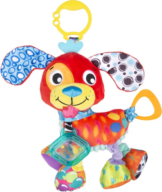 Playgro Activity Friend Penny Puppy - Baby Speelgoed - Hangspeeltje - Kinderwagenspeeltje - Rammelaar - Kinderwagenaccessoire - Buggyaccessoire - Educatief Speelgoed- - Knuffeldier van Playgro — afbeelding 3