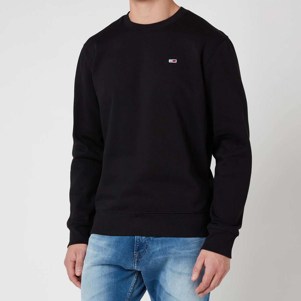 Tommy Jeans Regular fleece crew neck XXL Zwart